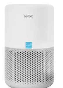 lot 403 image: Levoit Core 200S-P 675 Sq Ft 3-Stage Filtration Smart Air Purifier, Gray