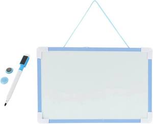 lot 472 image: Double Sided Dry Erase Boards Magnetic Memo Small Erasable Planner Board with Marker(Blue)