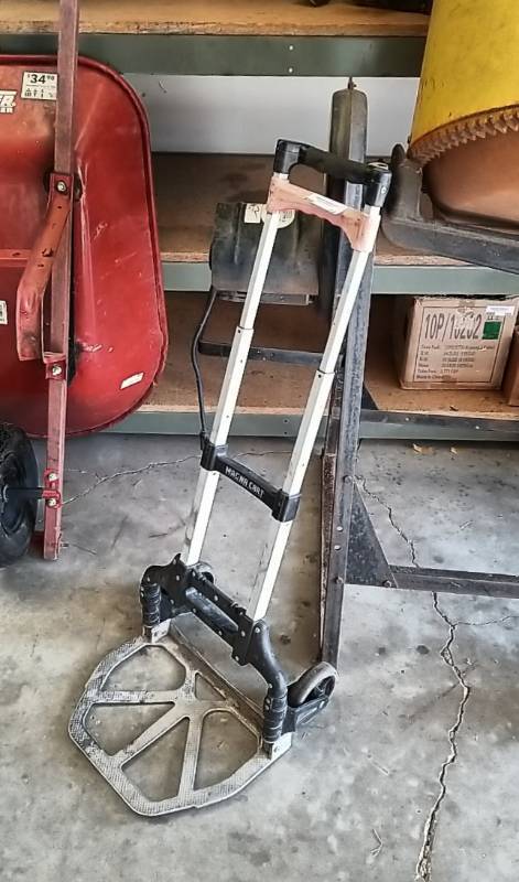 lot 14 image: Handy Dandy Folding 2 Wheeler- Space Saver