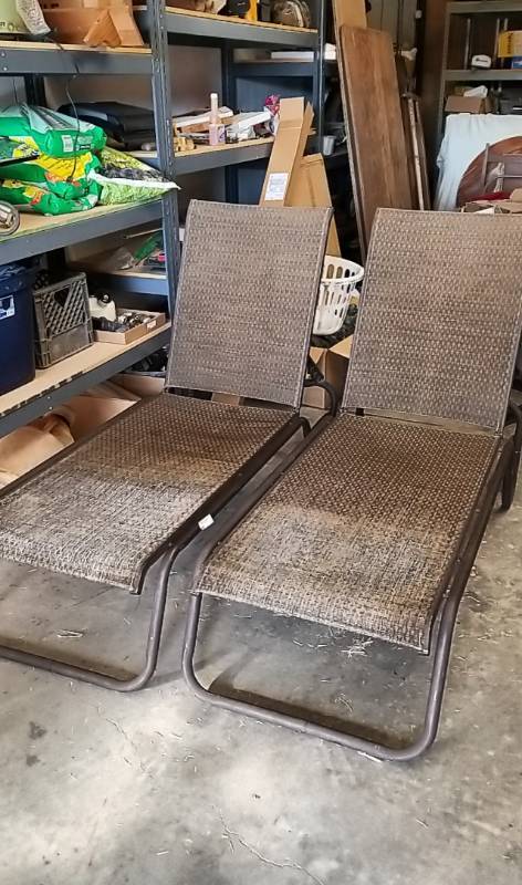 lot 11 image: Patio Chaise Loungers-  Pool or Deck  Pair
