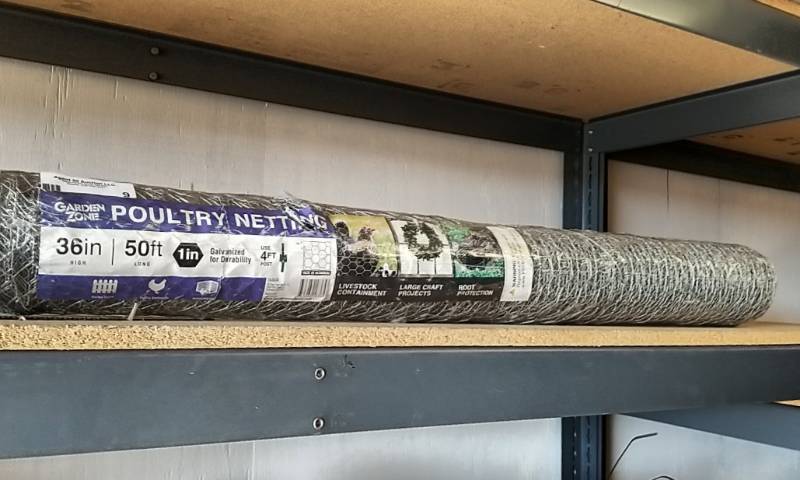 lot 9 image: Poultry Fencing Chicken Wire  New Sealed Roll- 50 ft