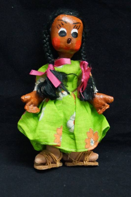 lot 494 image: LOOK Vintage, Hand Made Native American Doll