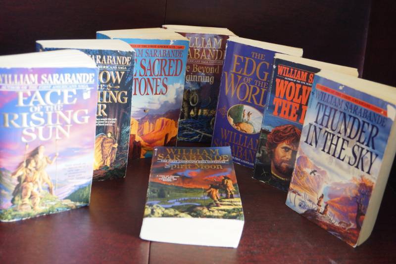 lot 537 image: 8 William Sarabande Books, Known as the Author of the First Americans Series