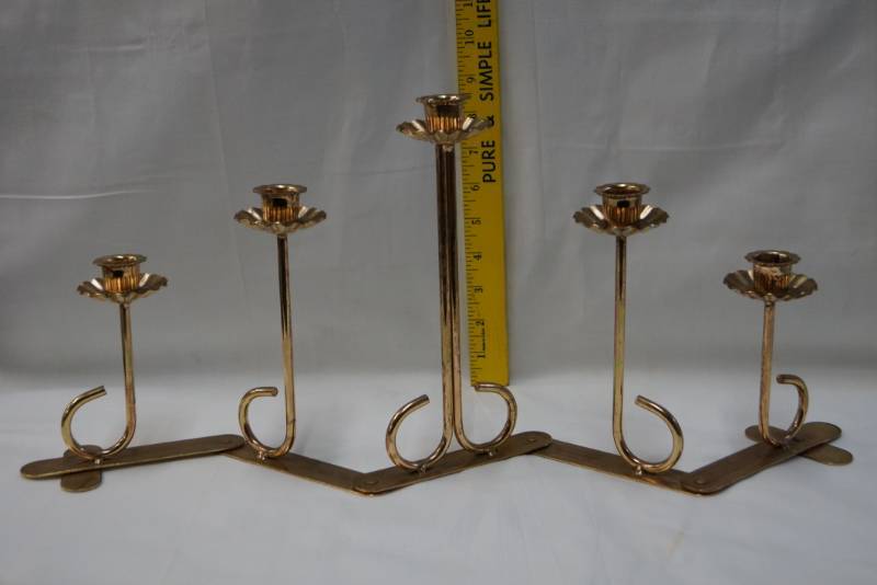 lot 121 image: 5 Candle Expandable Candelabra Great for Fireplace Mantel