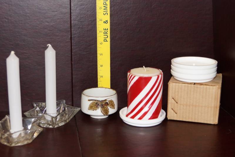 lot 129 image: Candles Included Lot of Candle Holders