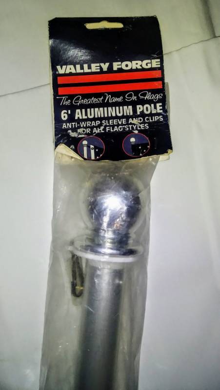 lot 165 image: 6 ft Aluminum Flag Pole-  Sealed   Valley Forge