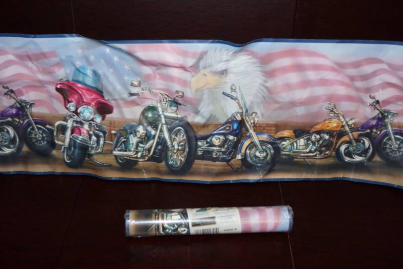 lot 606 image: Motorcycle Themed Border