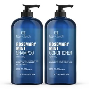 lot 274 image: Botanic Hearth Rosemary Mint Shampoo and Conditioner Set - Promotes Hair Growth - 16 fl oz Each
