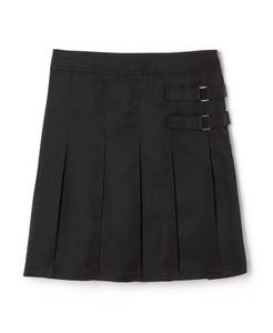 lot 321 image: French Toast Little Girls Adjustable Waist Two-Tab Scooter Skirt - Black - 4