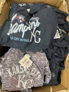 65 PIECES - Officially Licensed Kansas City Royals Apparel (Primarily women's with a few youth sizes)