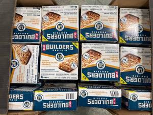 42 Boxes! CLIF BUILDERS Protein Bars Crispy Almond Salted Caramel, Reduced Sugar, Gluten Free, 6ct/ each box