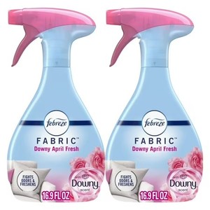 lot 30200 image: Febreze Odor-Fighting Fabric Refresher, Downy April Fresh, 16.9 fl oz, Pack of 2