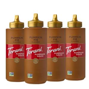 lot 30219 image: Torani Puremade Sauce, Pumpkin Pie, 16.5 Ounces (Pack of 4)
