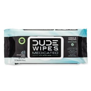 lot 30239 image: Dude Wipes Fragrance Free Medicated Flushable Wipes - 48ct