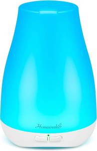 lot 30241 image: Homeweeks Diffusers, 100ml Colorful Essential Oil Diffuser with Adjustable Mist Mode, Auto Off Aroma for BedroomOfficeTrip (100 ML 1 Pack)