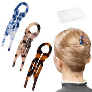 lot 30244 image: Sunolga Prestige French Hair Pins 4.38 Plastic, U-shaped Magic Grip Hairpins Anti-Slip, Curved Shape Strong Durable Pins For Fine, Thick & Long Hair, Tortoise Shell Styling Accessories for Women