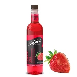 lot 30280 image: DaVinci Gourmet Classic Strawberry Syrup, 25.4 Fluid Ounces (Pack of 1)