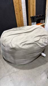 lot 939 image: Oversized bean-bag chair approximately 24 x 52 x 52 in tab
