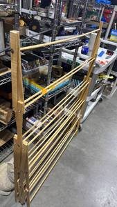 lot 972 image: Wooden foldable drying rack