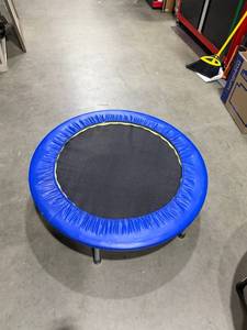 lot 976 image: Mini Exercise Trampoline with Blue Padding