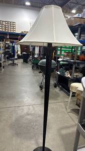 lot 986 image: Floor Lamp with Ornate Column Detail 61 inches