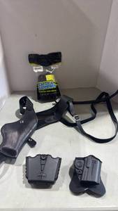 lot 1011 image: Tactical Equipment Holster and Magazine Holder Set right handed holster
