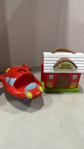 lot 1156 image: Little Tikes Farm House and Little Einsteins Pat Pat Rocket Ship toy