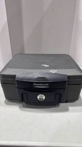 lot 1181 image: SentrySafe Fire-Resistant Security Box no key and locked key maybe inside