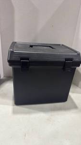 lot 1185 image: Black Plastic File Storage Box