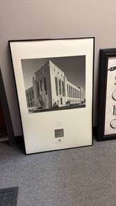lot 1314 image: Framed photo of US Courthouse Wichita KS 36 x 24 in