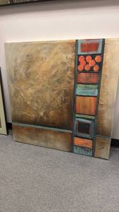 lot 1319 image: Artist Guild of America hand painted original canvas 40 x 40 in