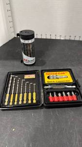 lot 1434 image: Craftsman Speed Lok quick connector with case and drill minder dispenser