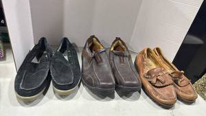 lot 1474 image: Scandia Woods and other Leather Boat Shoes Collection size 10.511