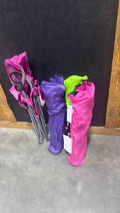 lot 1483 image: Academy Sports Logo Folding Armchairs - Set of 4 kids size