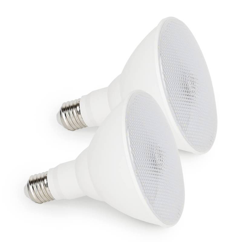 lot 62068 image: Radar Motion Sensor Light Bulbs Outdoor, 15W 5000K PAR38 LED Flood Light Bulb with Motion Detector and Dusk to Dawn Sensor, 100 Watt Equivalent, E26 Medium Base, 1500LM, Daylight, 2 Pack - Retail $18