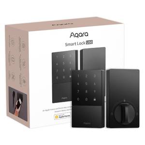 lot 16323 image: Smart Lock U50, Keyless Entry Door Lock with Apple Home Key, Bluetooth Deadbolt Lock, App Remote Control, Supports Apple HomeKit, Matter, Google Home, Alexa, IFTTT, Black - Retail $100