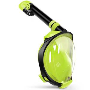 lot 16332 image: G2 Full Face Snorkel Mask with Latest Dry Top System, Foldable 180 Degree Panoramic View Snorkeling Mask with Camera Mount, Safe Breathing, Anti-Leak&Anti-Fog - Retail $34