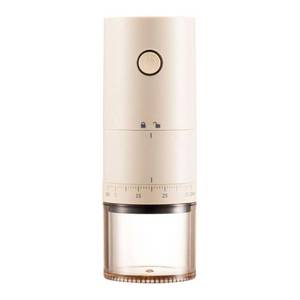 lot 16336 image: Portable Electric Burr Coffee Grinder with 38 Adjustable Grind Settings - USB Rechargeable Ceramic Core Conical Burr, Coffee Bean Grinder for Espresso, French Press, Travel, Camping, Home & Office Use - Retail $26
