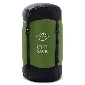 lot 16381 image: Sleeping Bag Stuff Sack, 11L18L30L45L52L Water-Resistant Compression Sack, Anti-Tear Ultra Light Nylon Storage Bag BlackYellowOrangeDark BlueDark GreenSky Blue (Dark Green, S12L) - Retail $14