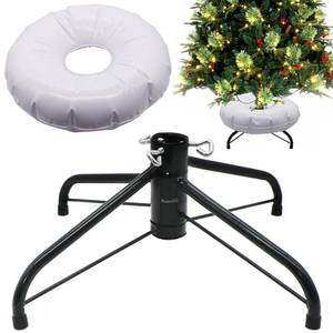 lot 16425 image: Christmas Tree Stand Foldable Artificial Tree Holder Heavy Duty Replacement Artificial Xmas Tree Base with Water Fillable Base for 4ft to 7ft Artificial Christmas Tree, Fits 0.5-1.25 Inch Pole - Retail $19
