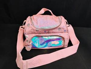 lot 1009 image: Smiggle Pink Mermaid Double Compartment Lunch Box (Insulated)