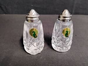 lot 1013 image: Waterford Crystal Salt and Pepper Shakers