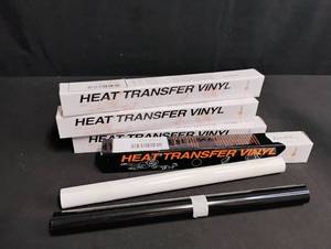 Heat Transfer Vinyl Rolls - Black and White
