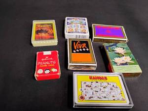 lot 1051 image: Playing Cards Collection - Peanuts, Hawaii, Kansas & More
