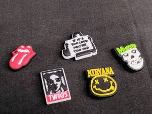 lot 1086 image: Rock Band croc Pin Collection