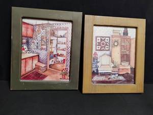 lot 1095 image: Family Creations Country Kitchen Print