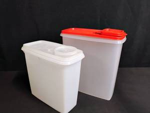 lot 1102 image: Tupperware Storage Containers with Red Lids
