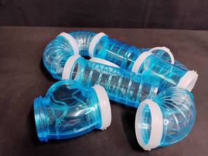 lot 1108 image: Blue Hamster Play Tube Set