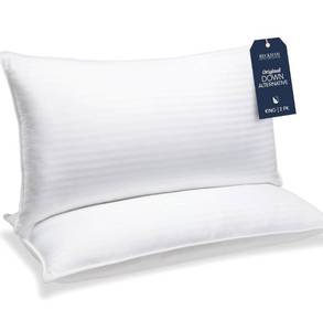 lot 8090 image: Beckham Hotel Collection Bed Pillows StandardQueen Size Set of 2 - Original Soft Down Alternative Pillow