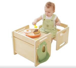 lot 8112 image: Montessori Weaning Table and Chair Set